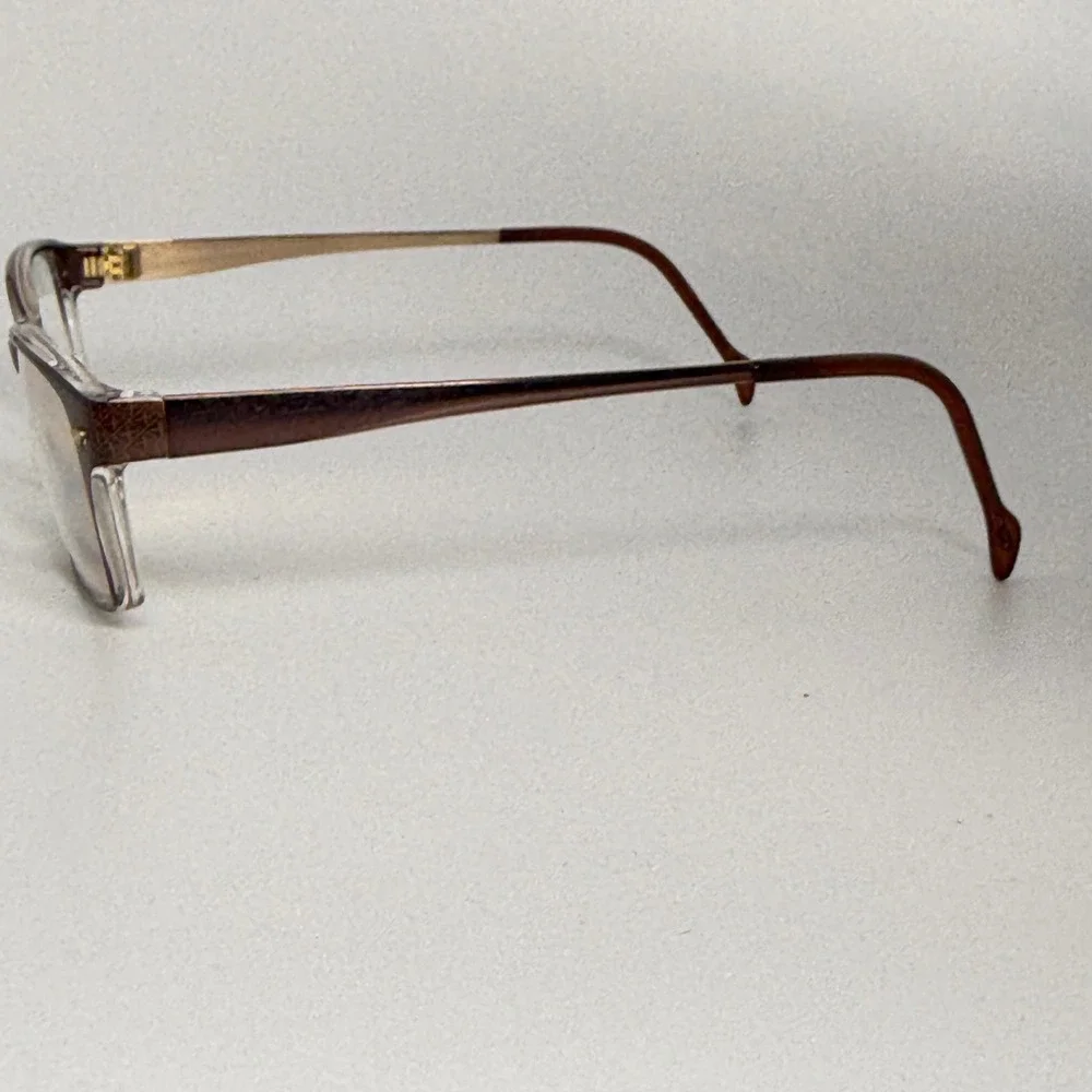 Stepper SI-30033 F180 Titanium Eyeglasses Frames Brown‎ Rectangular 54-14-135